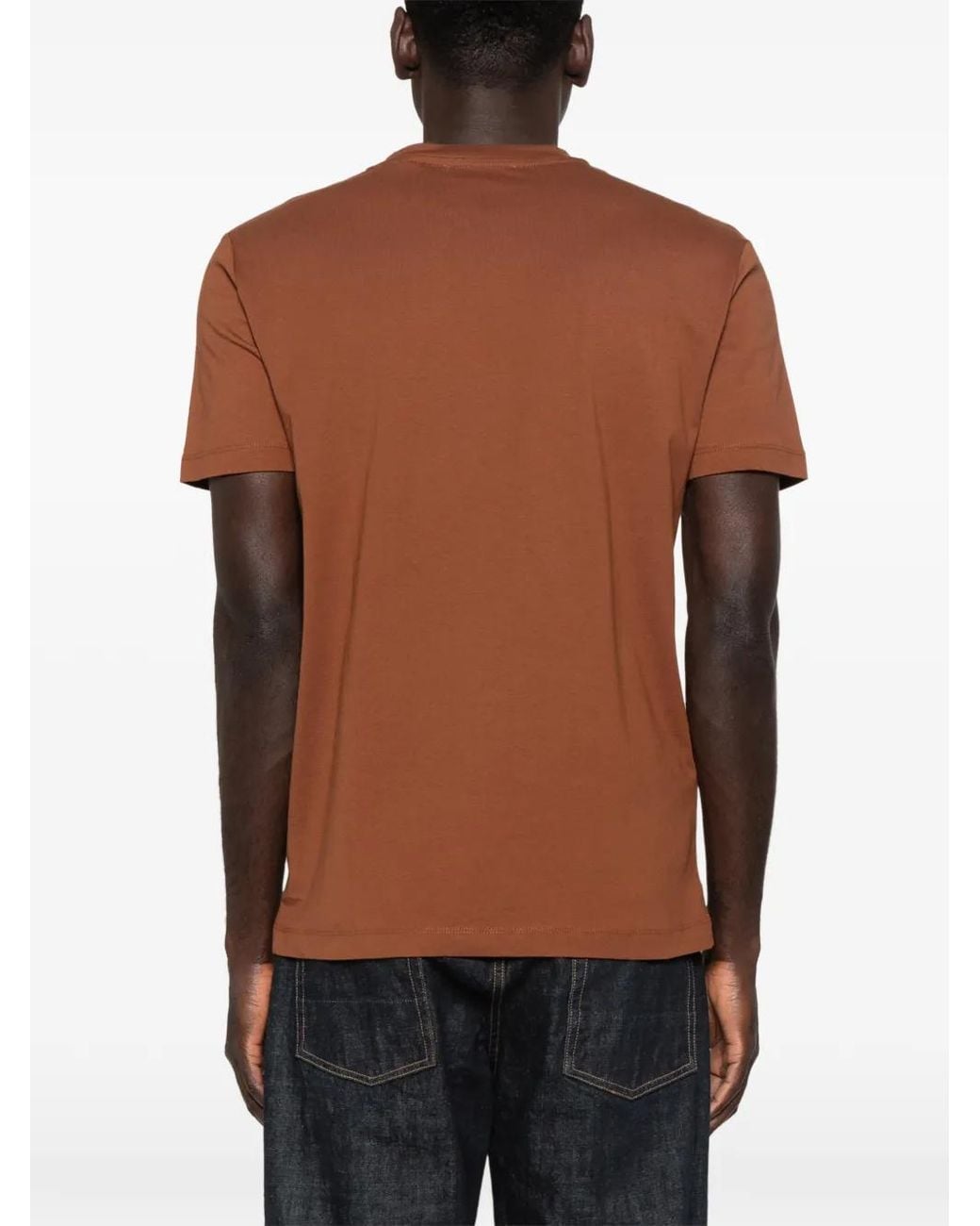 John Richmond Brown Graphic-Print T-Shirt for men