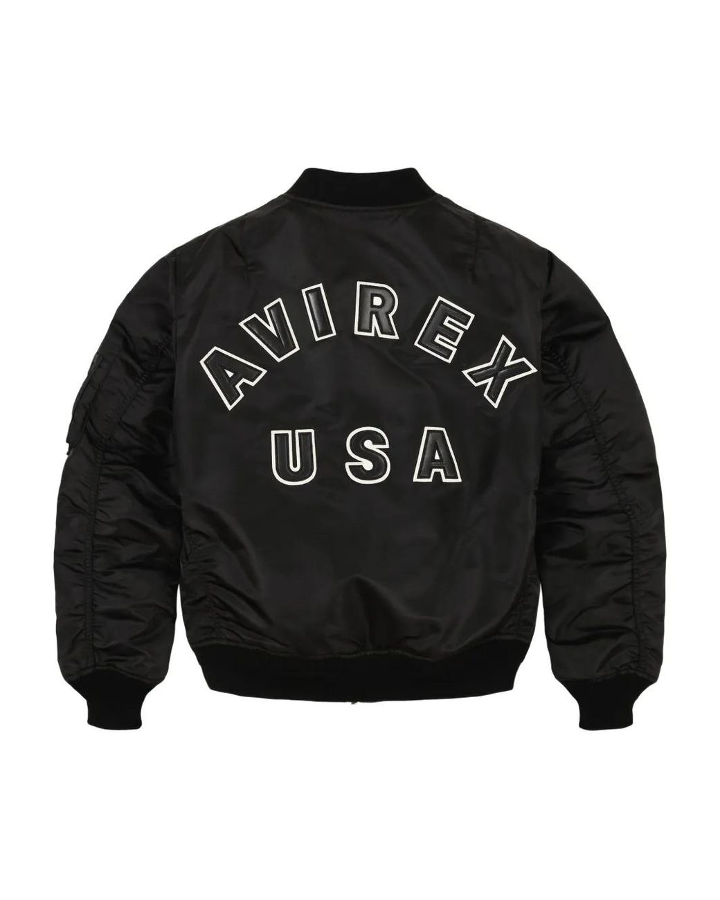 Avirex Black Zip Bomber Jacket