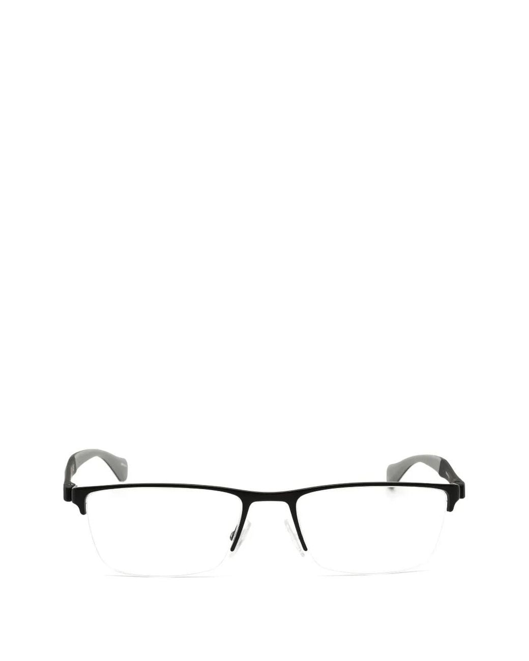 Rectangle-Frame Glasses Boss pour homme en coloris Black