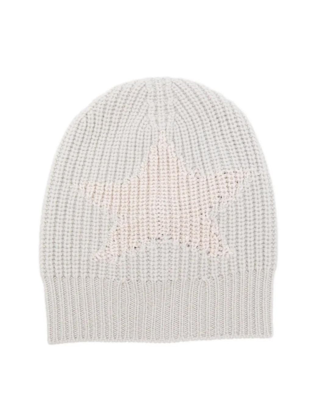 Lorena Antoniazzi White Logo-Patch Ribbed Hat