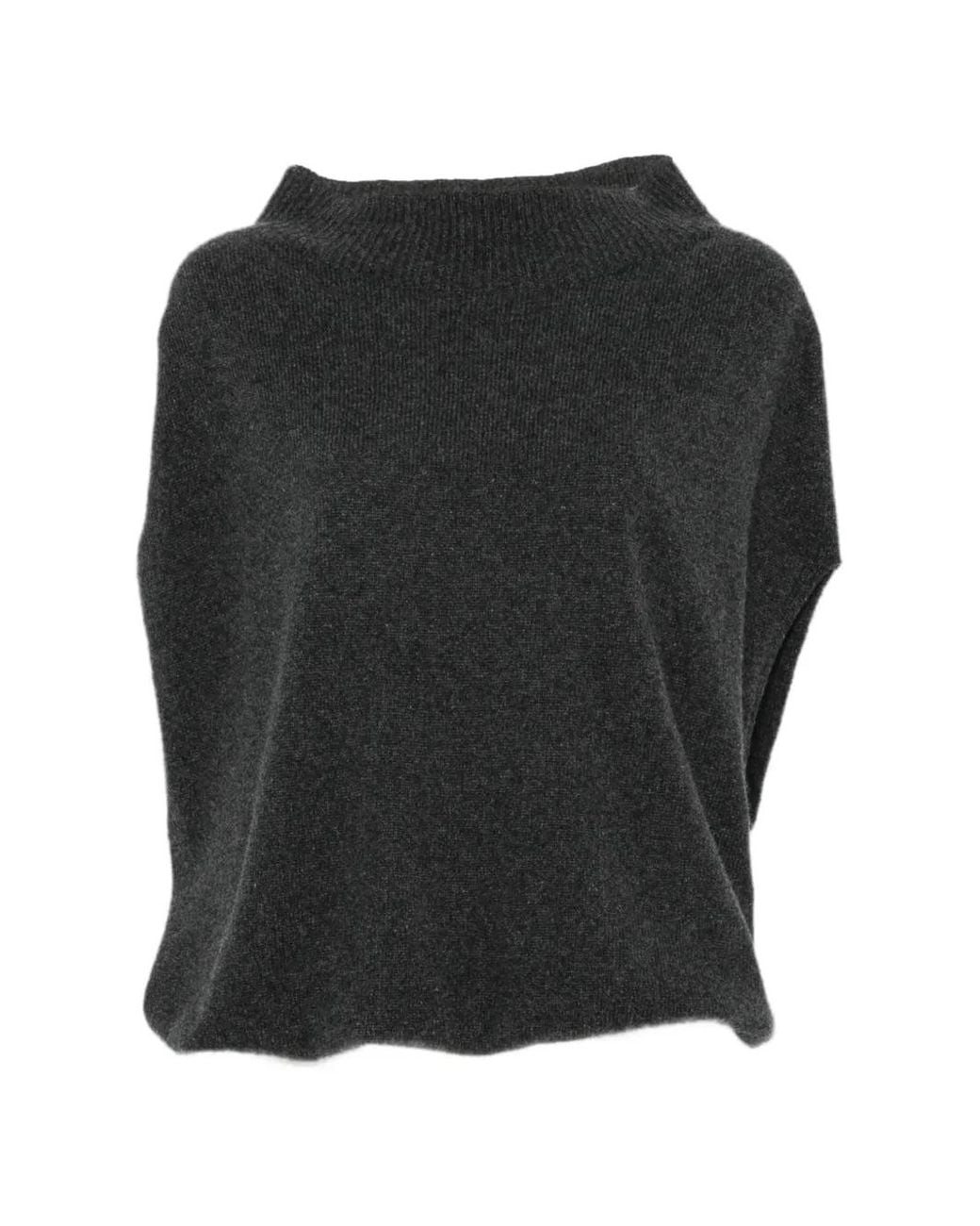 Liviana Conti Black Layered Roll-Neck Sweater