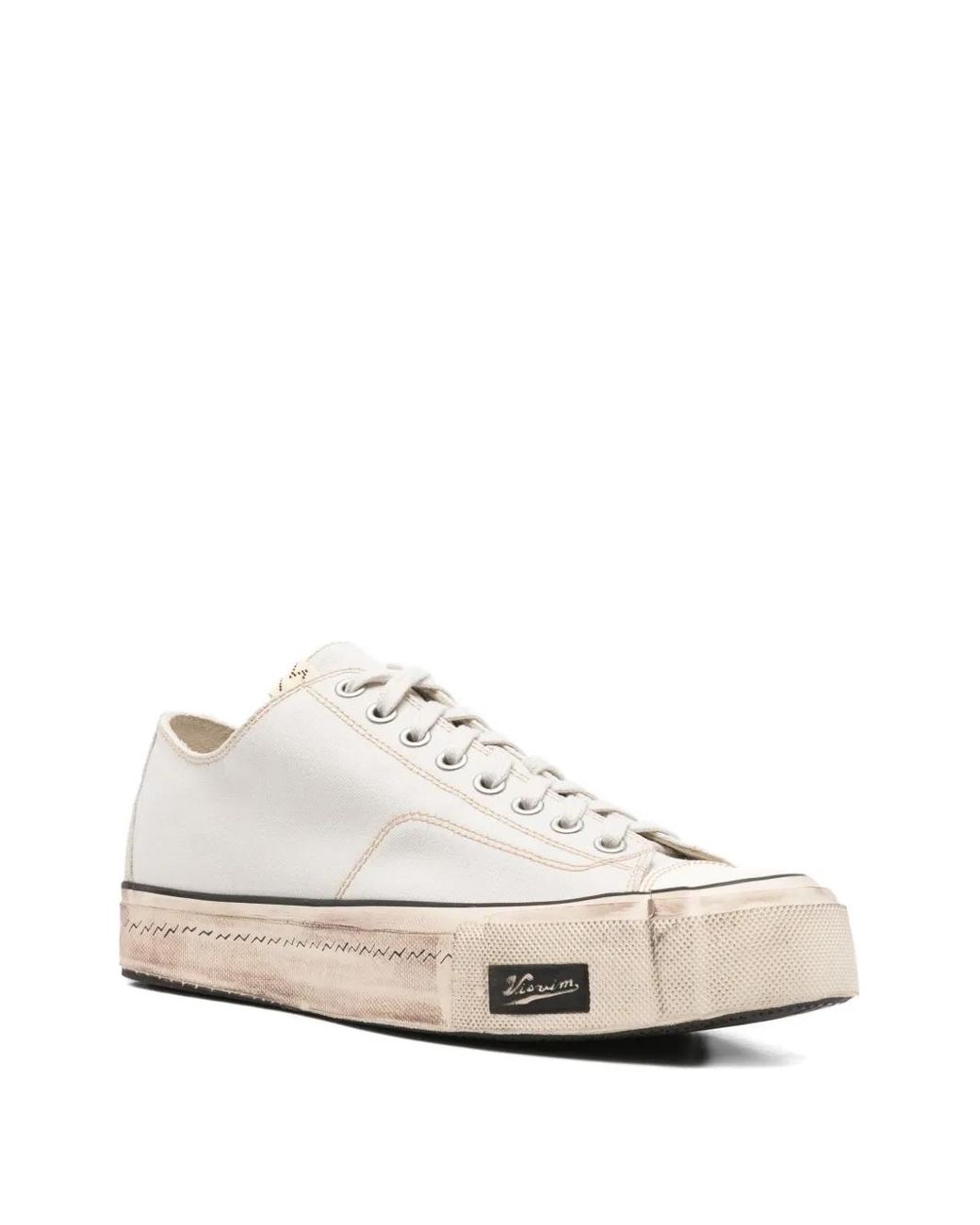 Visvim White Lace-Up Sneakers for men