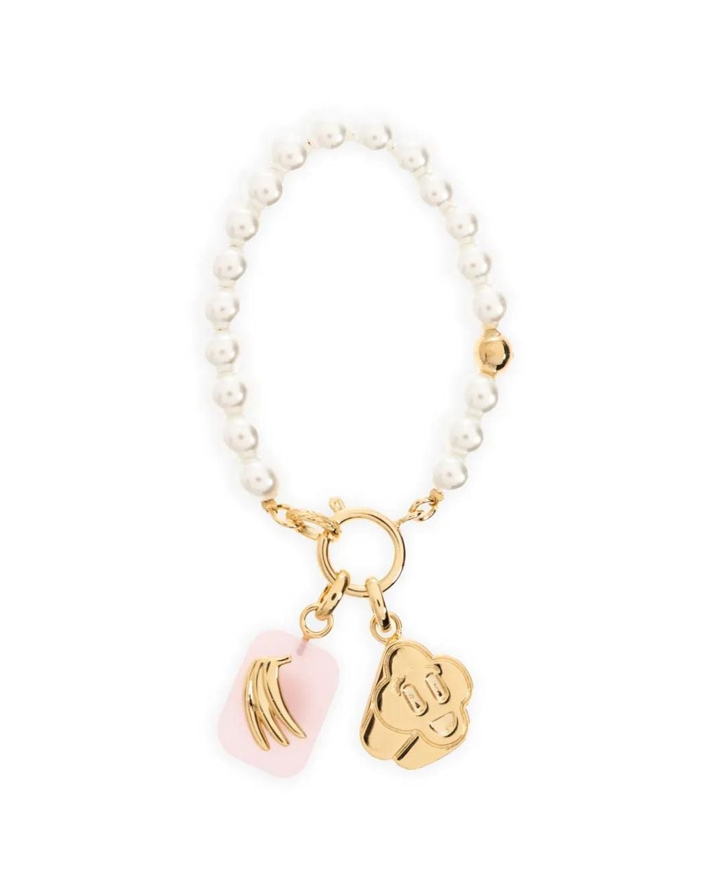 Casablanca Metallic Bracelet À Perles Icon