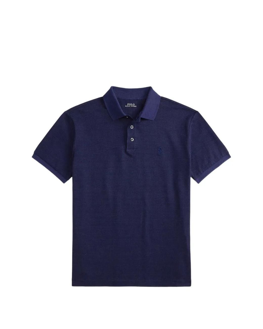 Polo Ralph Lauren Blue Prince Of Wales Check Polo Shirt for men