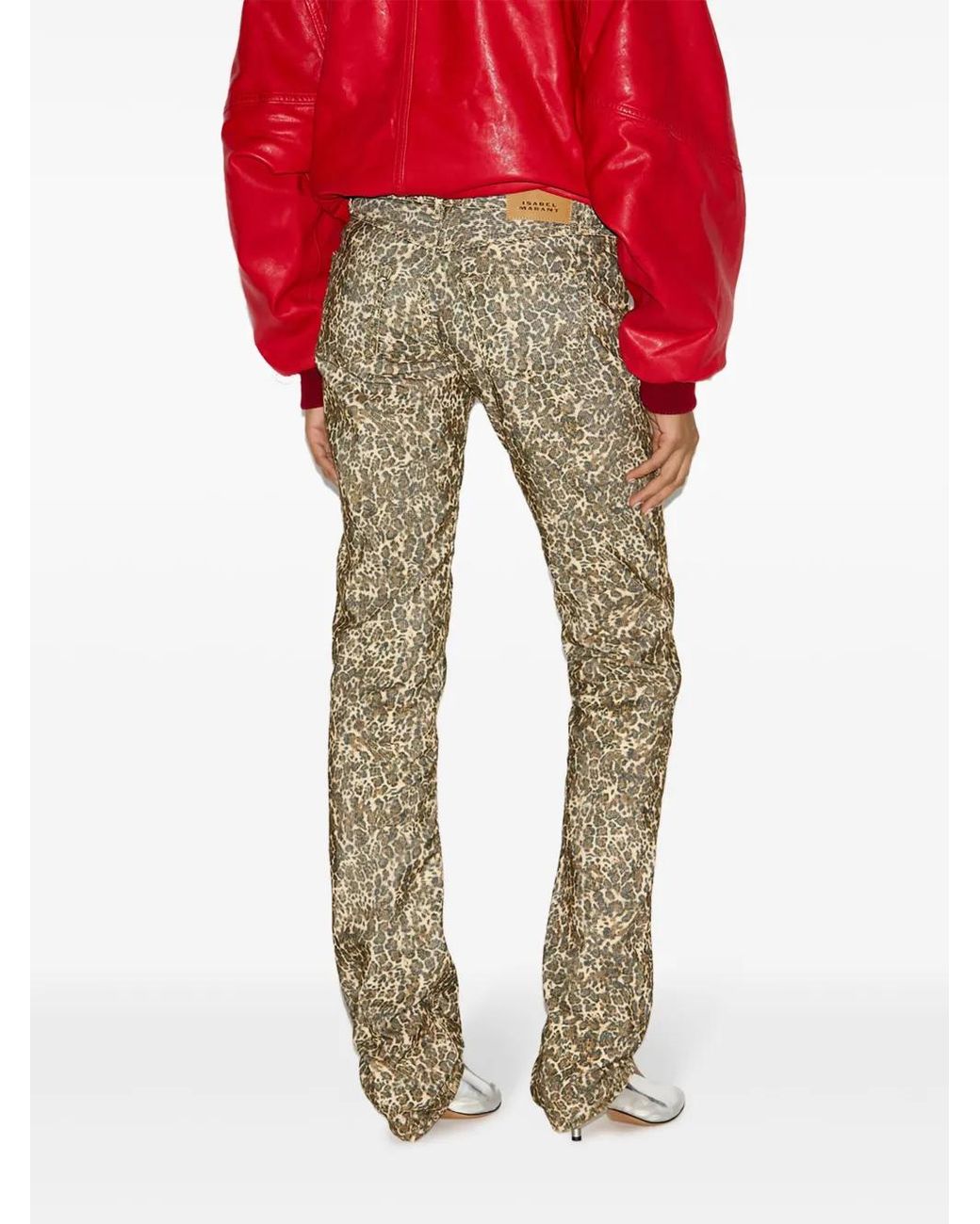 Isabel Marant Natural Ferni Straight Trousers