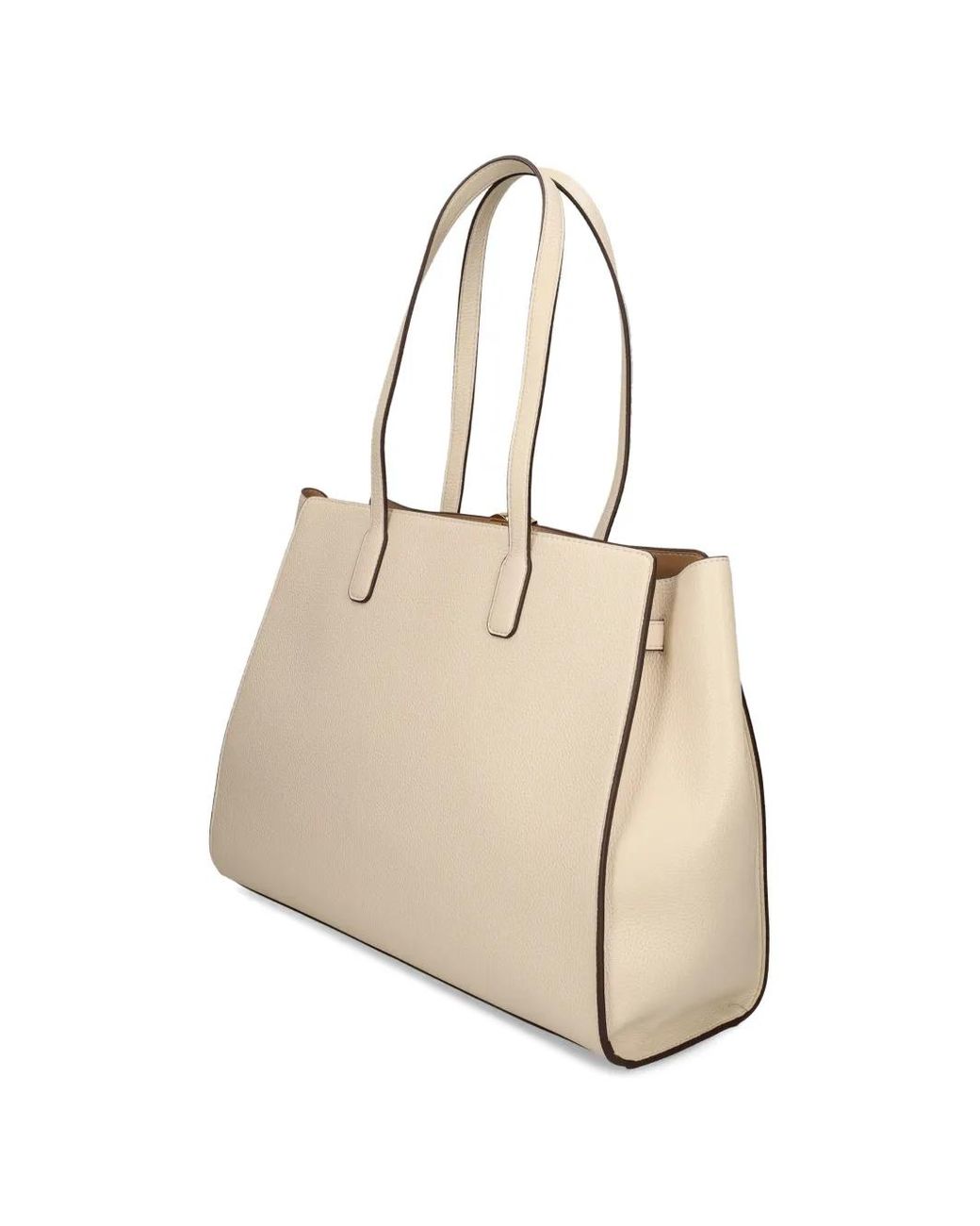Love Moschino Natural Logo-Detail Tote Bag