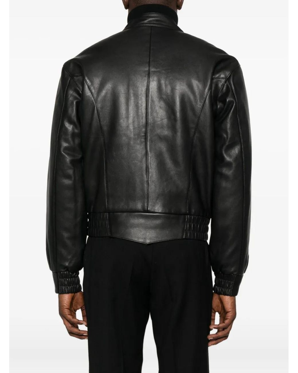 sunflower Black Zip-Front Elasticated-Cuff Jacket for men