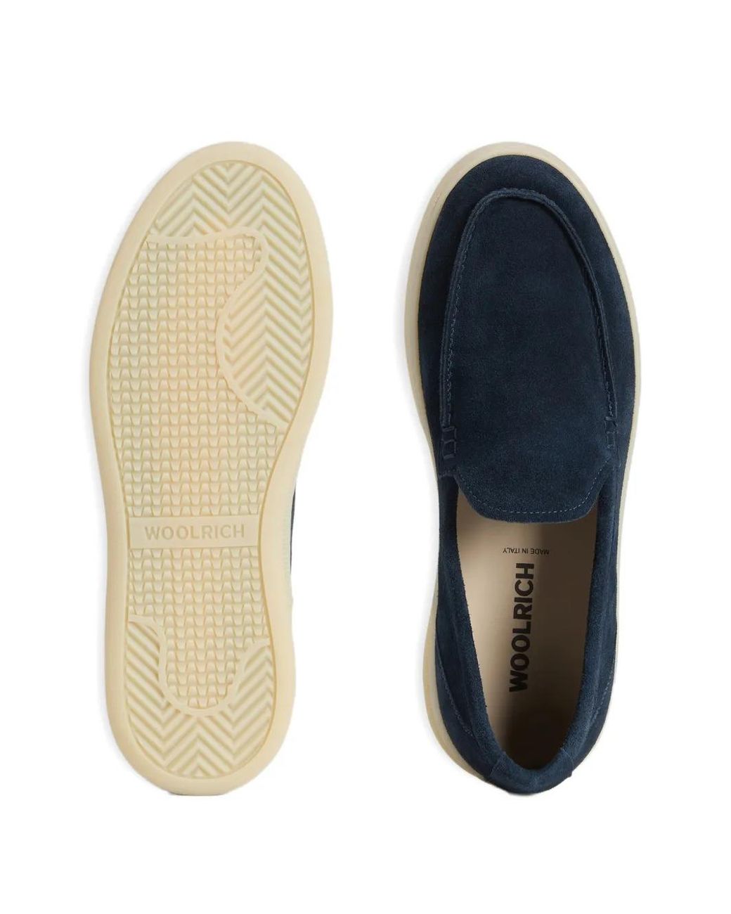 Woolrich Blue Suede Loafers for men