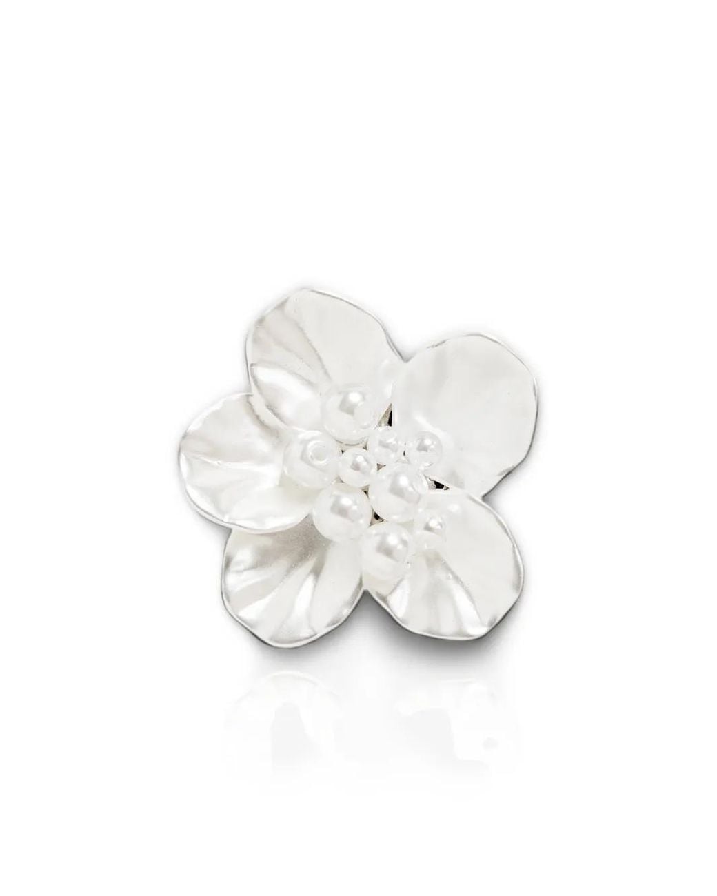 Self-Portrait White Pearl Flower Earrings