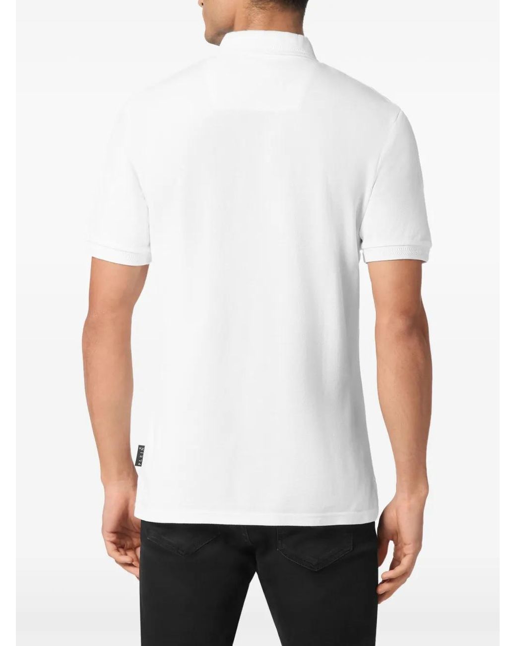 Philipp Plein White Polo Logo for men