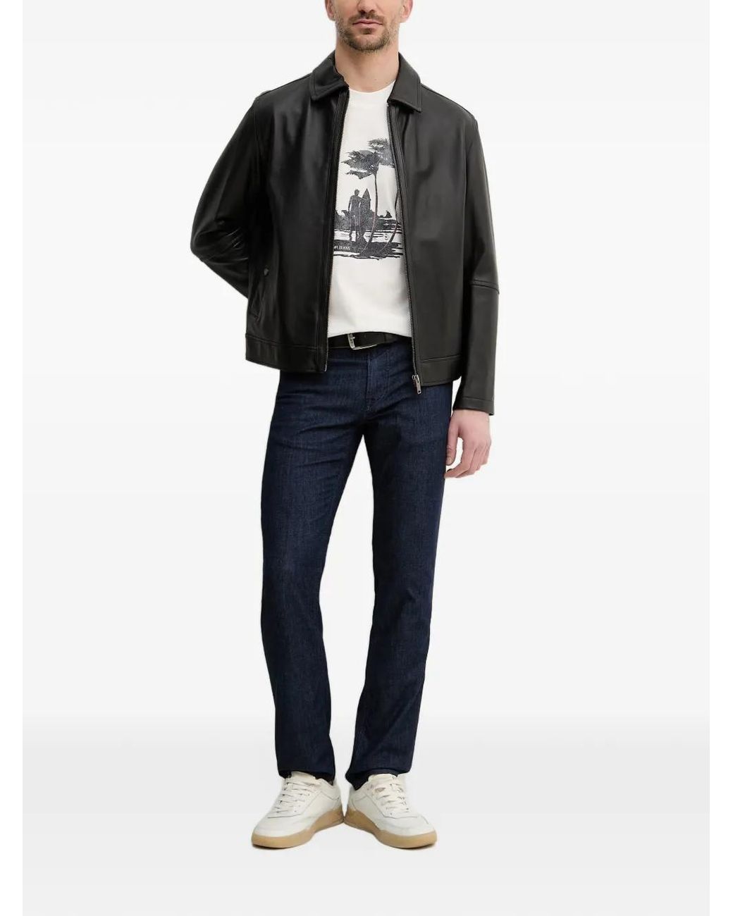 Joop! Blue Mitch Logo-Patch Jeans for men