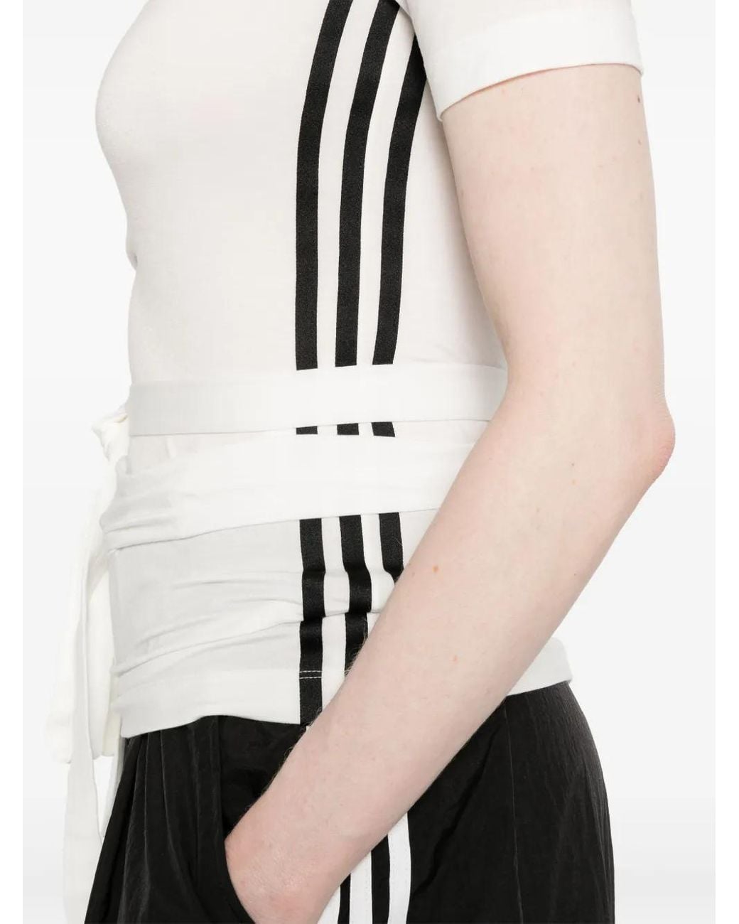 Y-3 White W Tnc Ss Tee