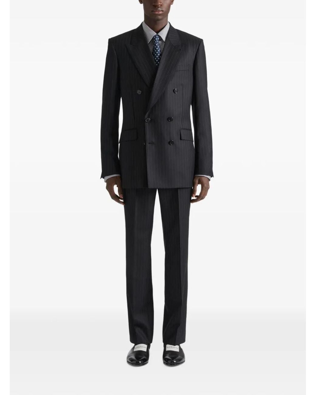 Givenchy Black Double Breasted Fitted Jacket for men