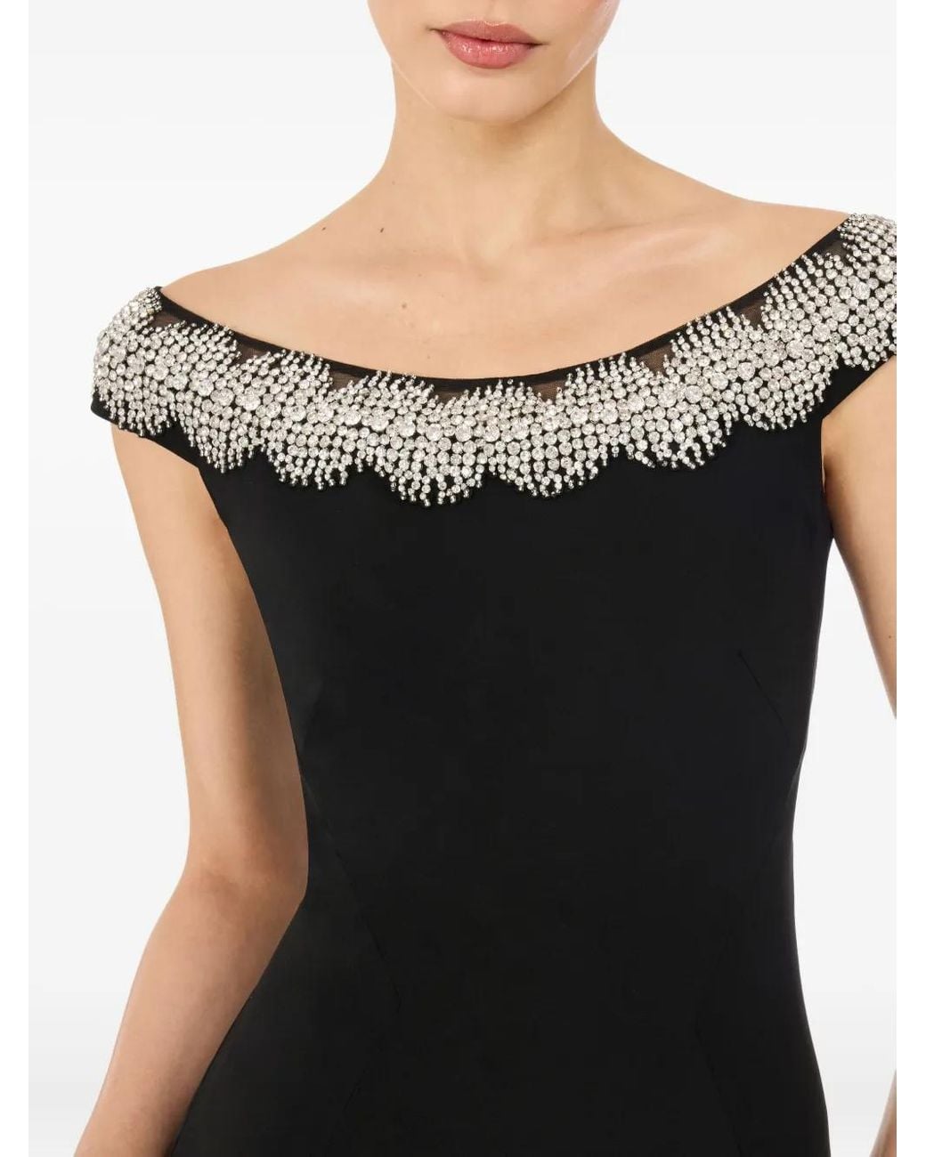 Jenny Packham Black Azalea Maxi Dress
