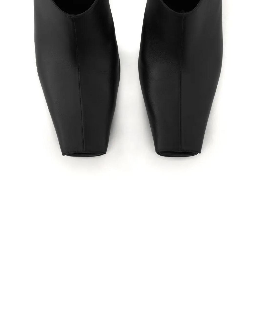 Courreges Black Mules Mit Eckiger Kappe 70Mm