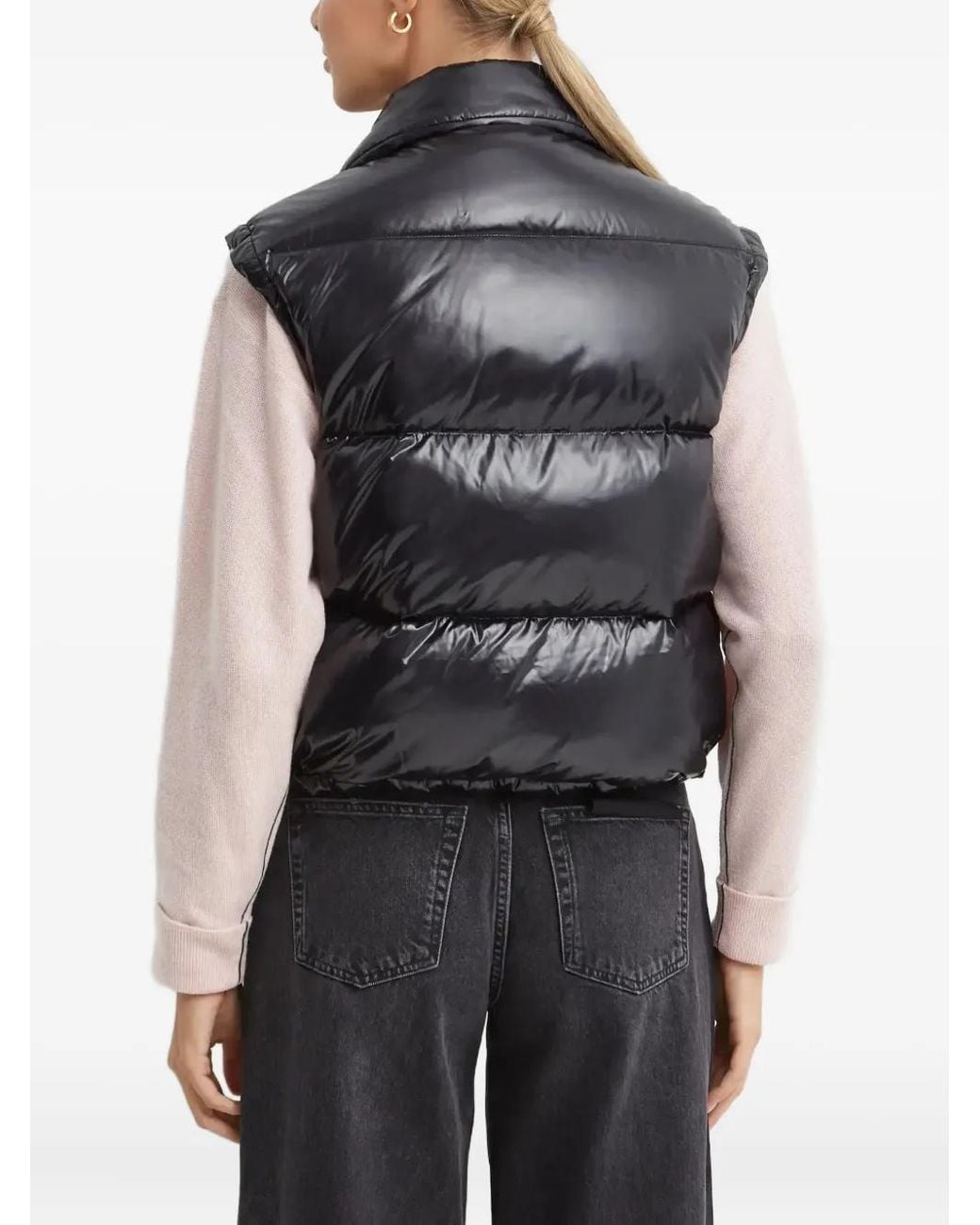 Fay Black Quilted Padded Gilet