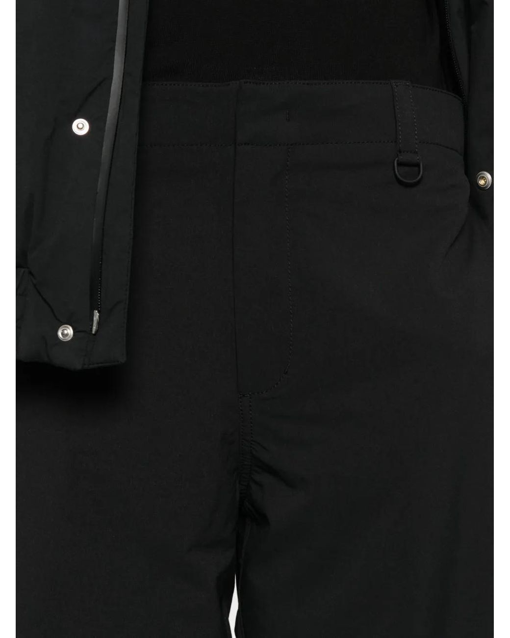 Herno Black Straight-Leg Trousers for men