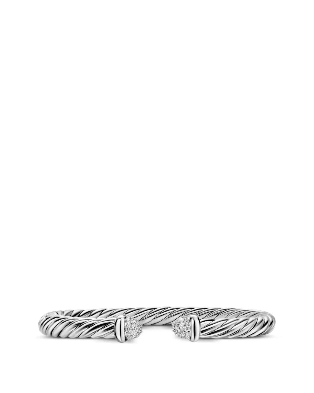 David Yurman White Cable Flex Bracelet
