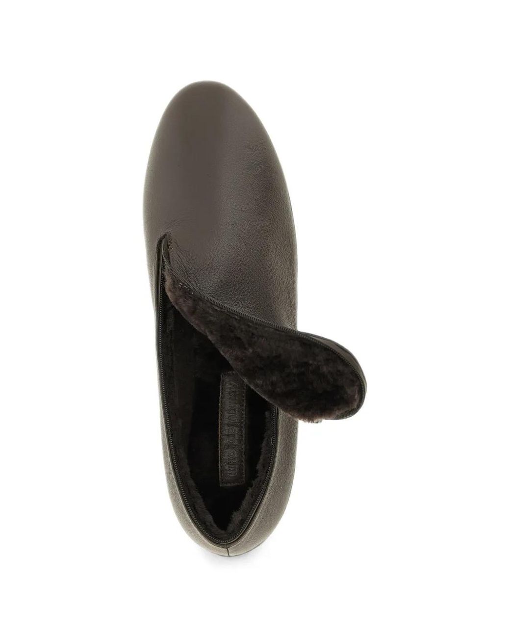 Kiko Kostadinov Gray Petrel Asymmetrical Zip Loafers
