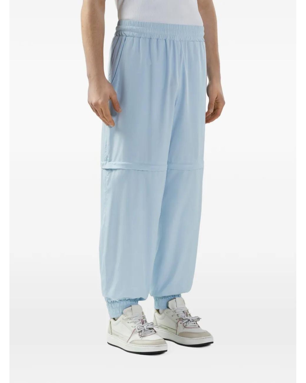 Gcds Blue Essentials Zip-Off Track Pants for men