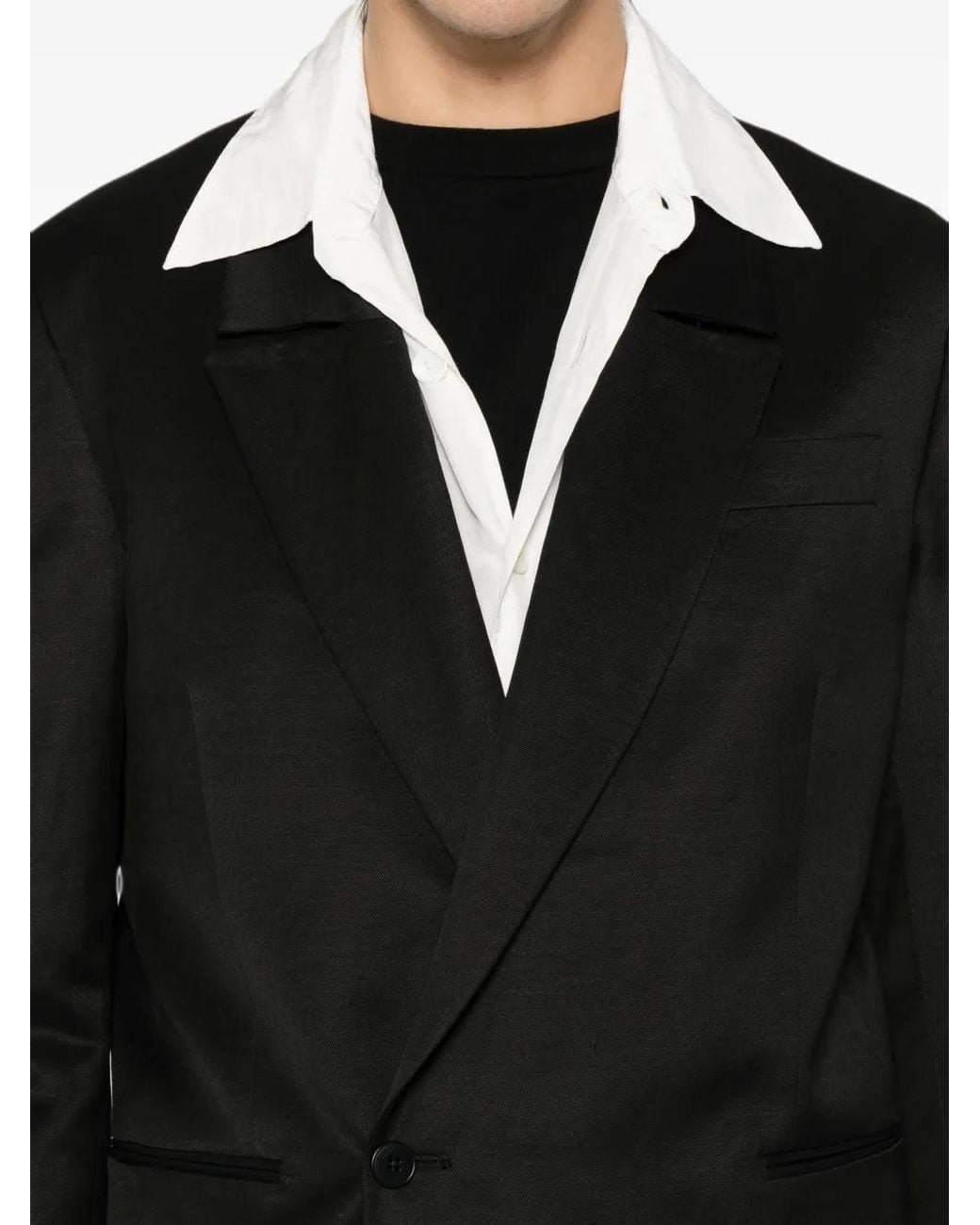 Costumein Black Donatien Double-Breasted Blazer for men