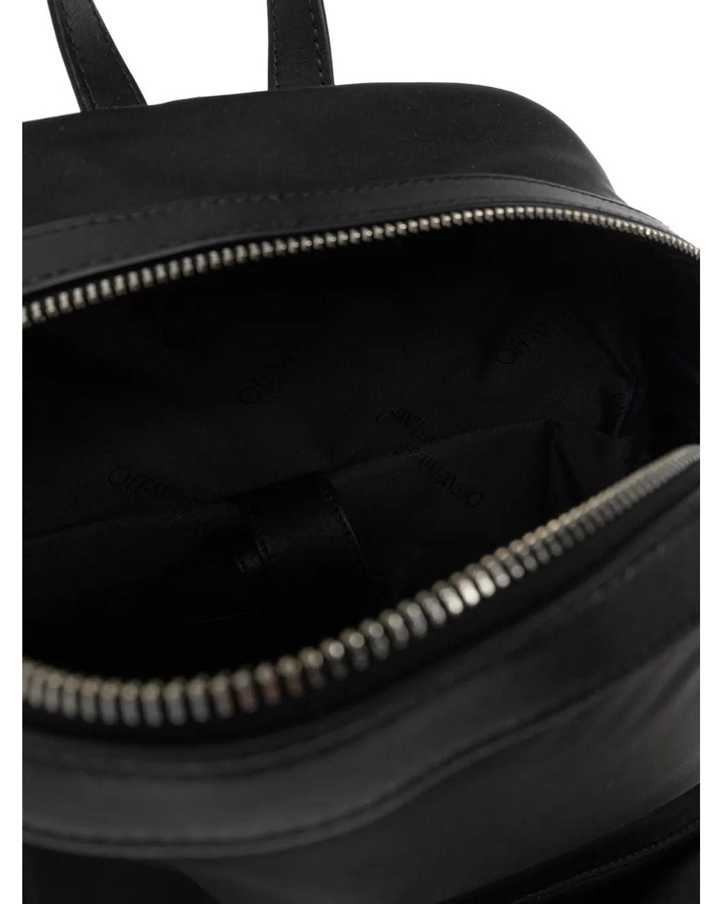 Off-White c/o Virgil Abloh Black Logo-Print Backpack for men