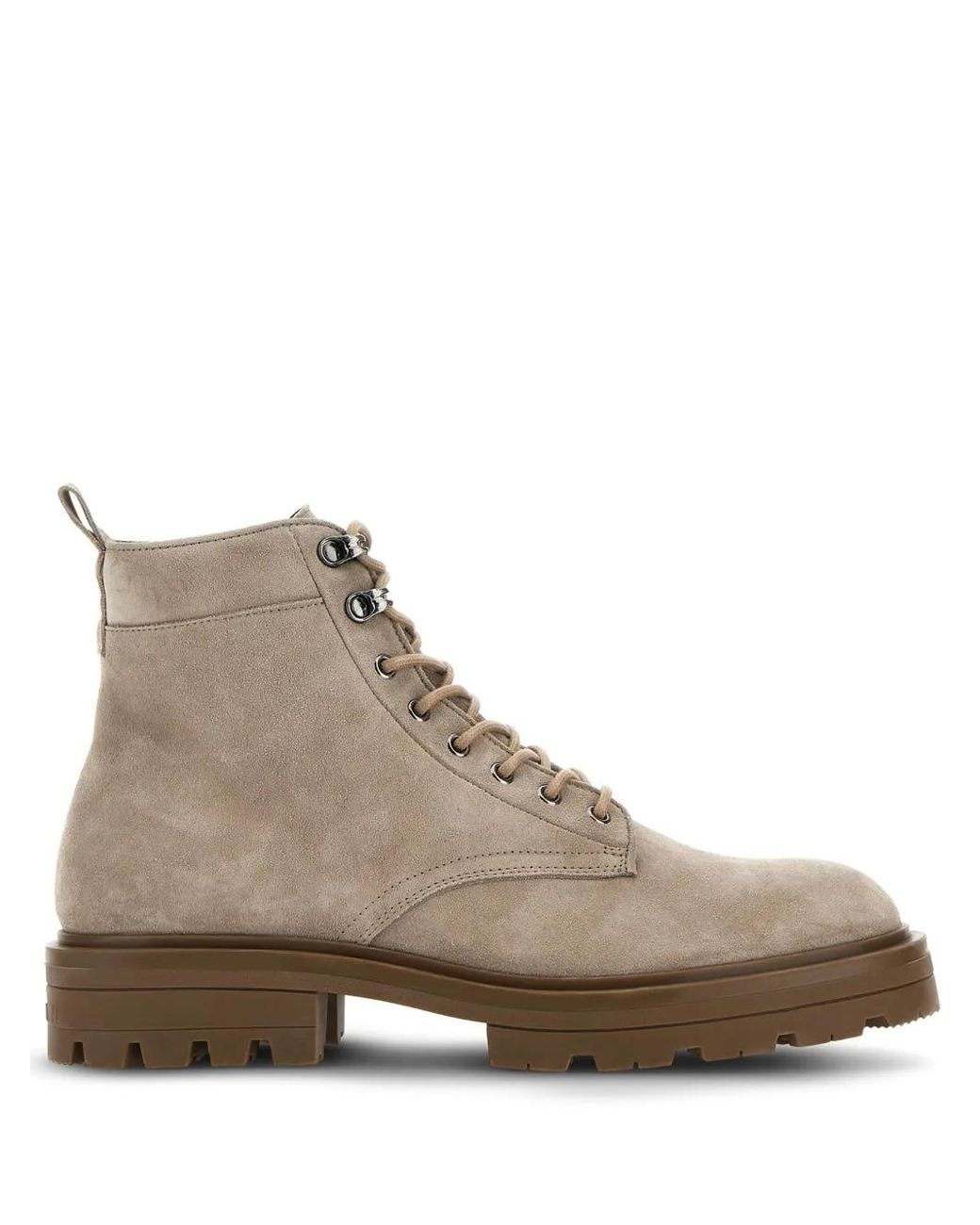 Hogan Brown H673 Suede Boots for men