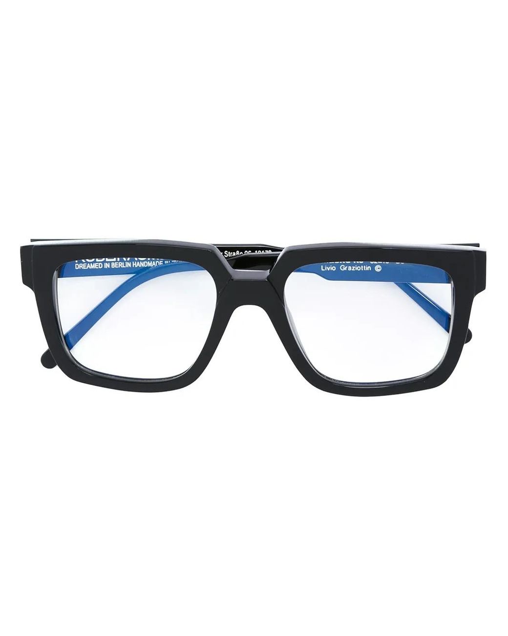 Kuboraum Blue Square Frame Glasses