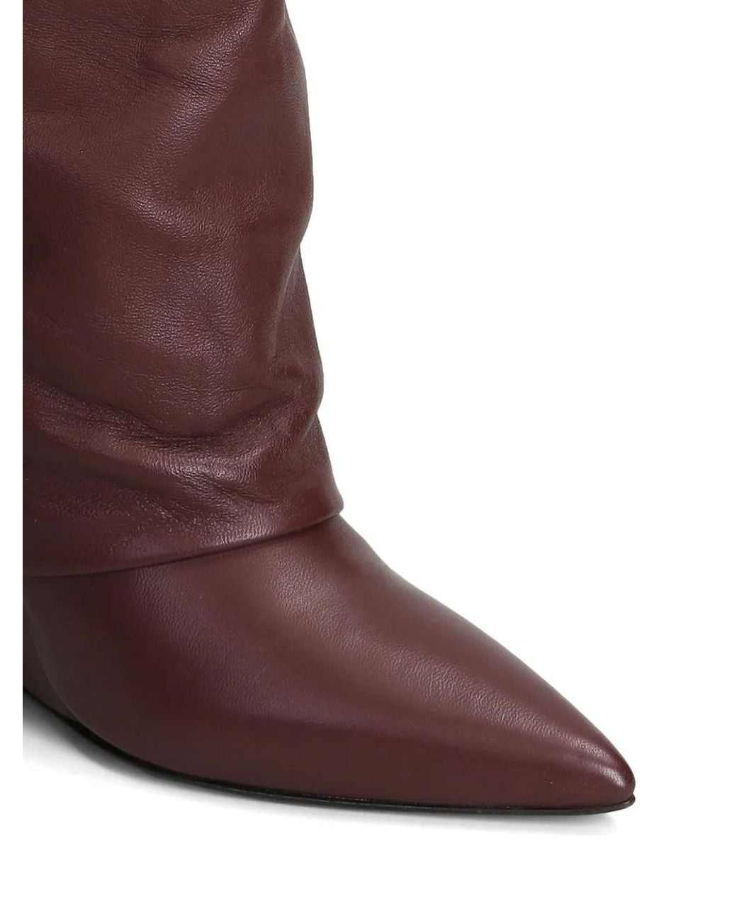 The Seller Brown Pointed-Toe Wedge Boots