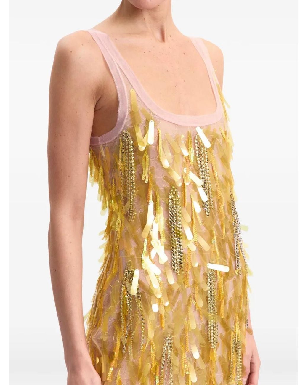 16Arlington Metallic Shani Midi Dress