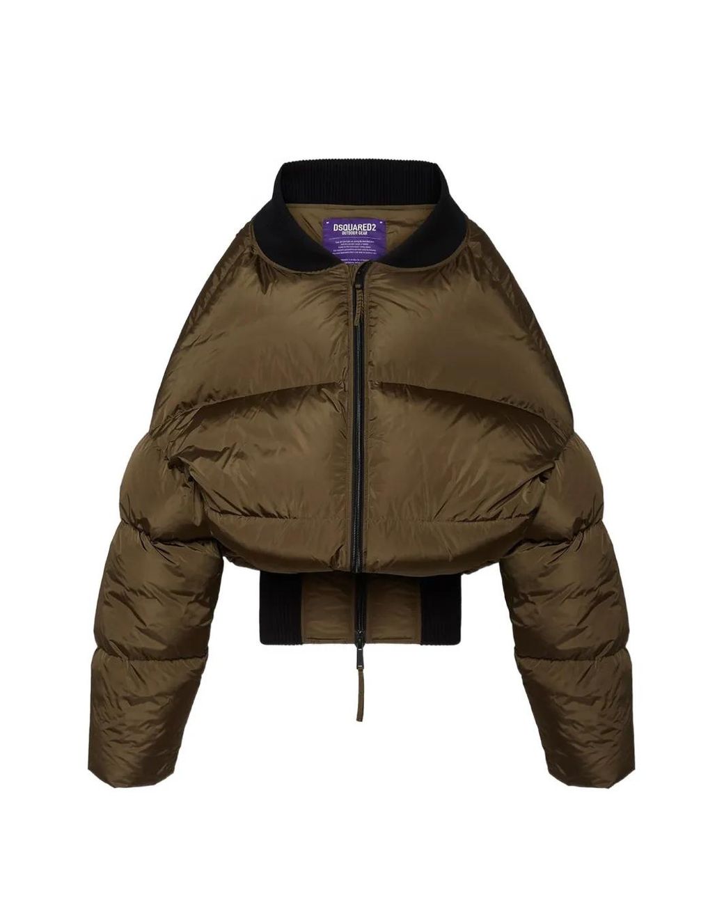 DSquared² Natural Big Ribbed Puffer Jacket