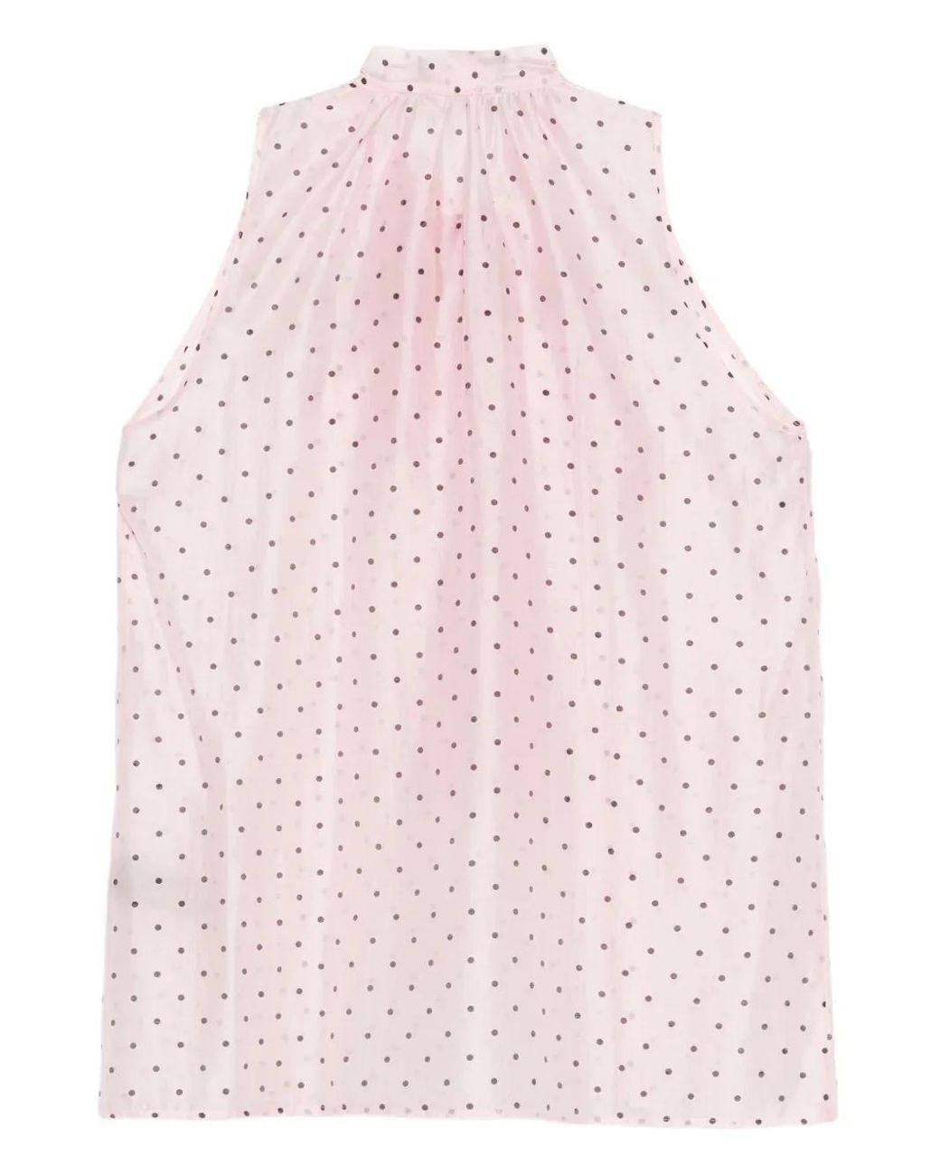 Styland Pink Polka-Dot Blouse