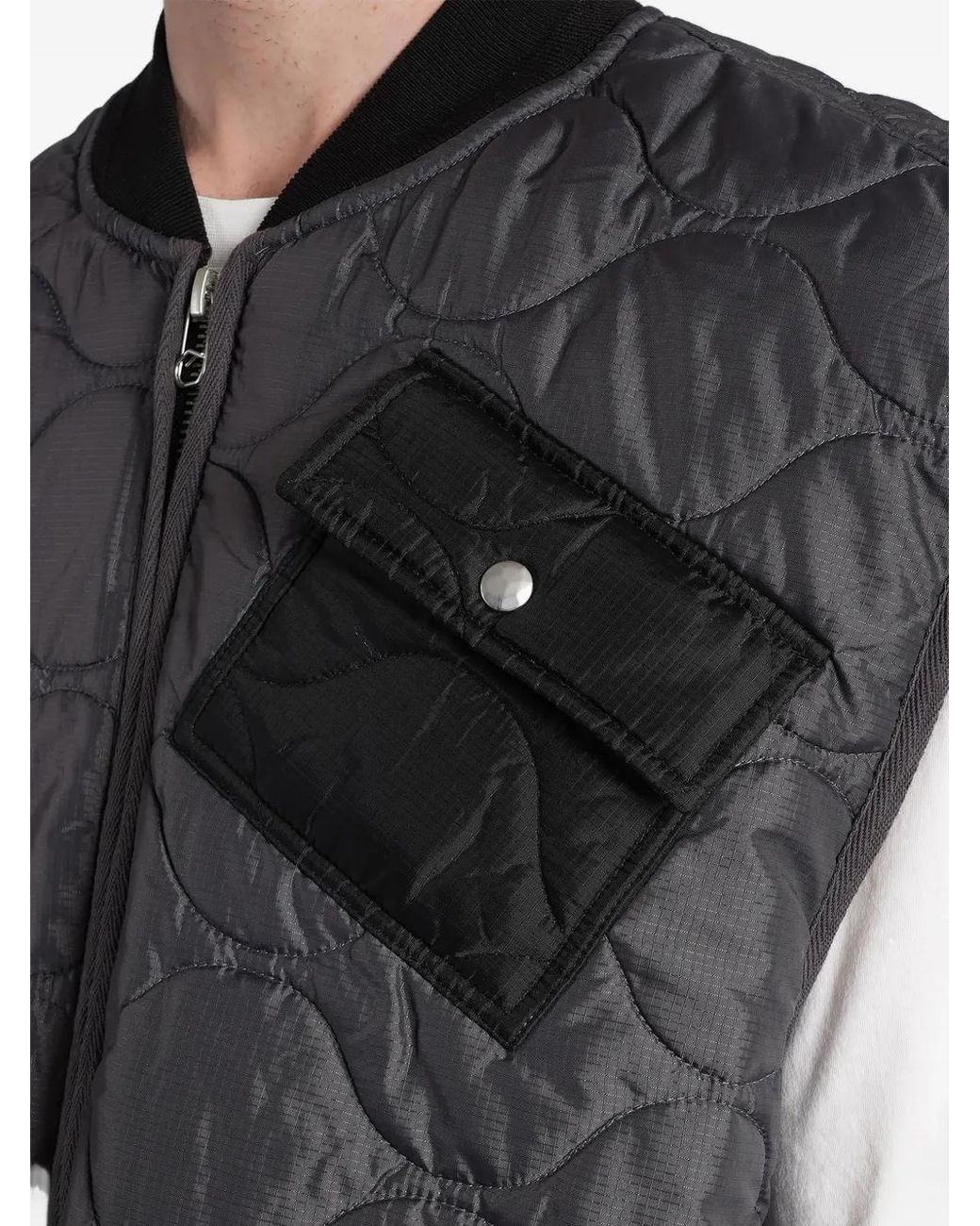 Chaleco Acolchado Con Cremallera Peacemaker Oamc de hombre de color Gray