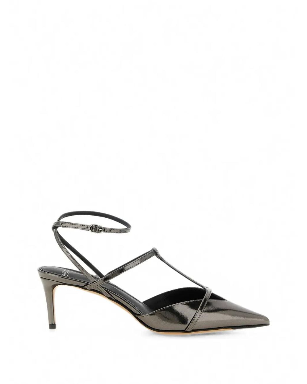 Alexandre Birman White Serena T-Strap Sandals