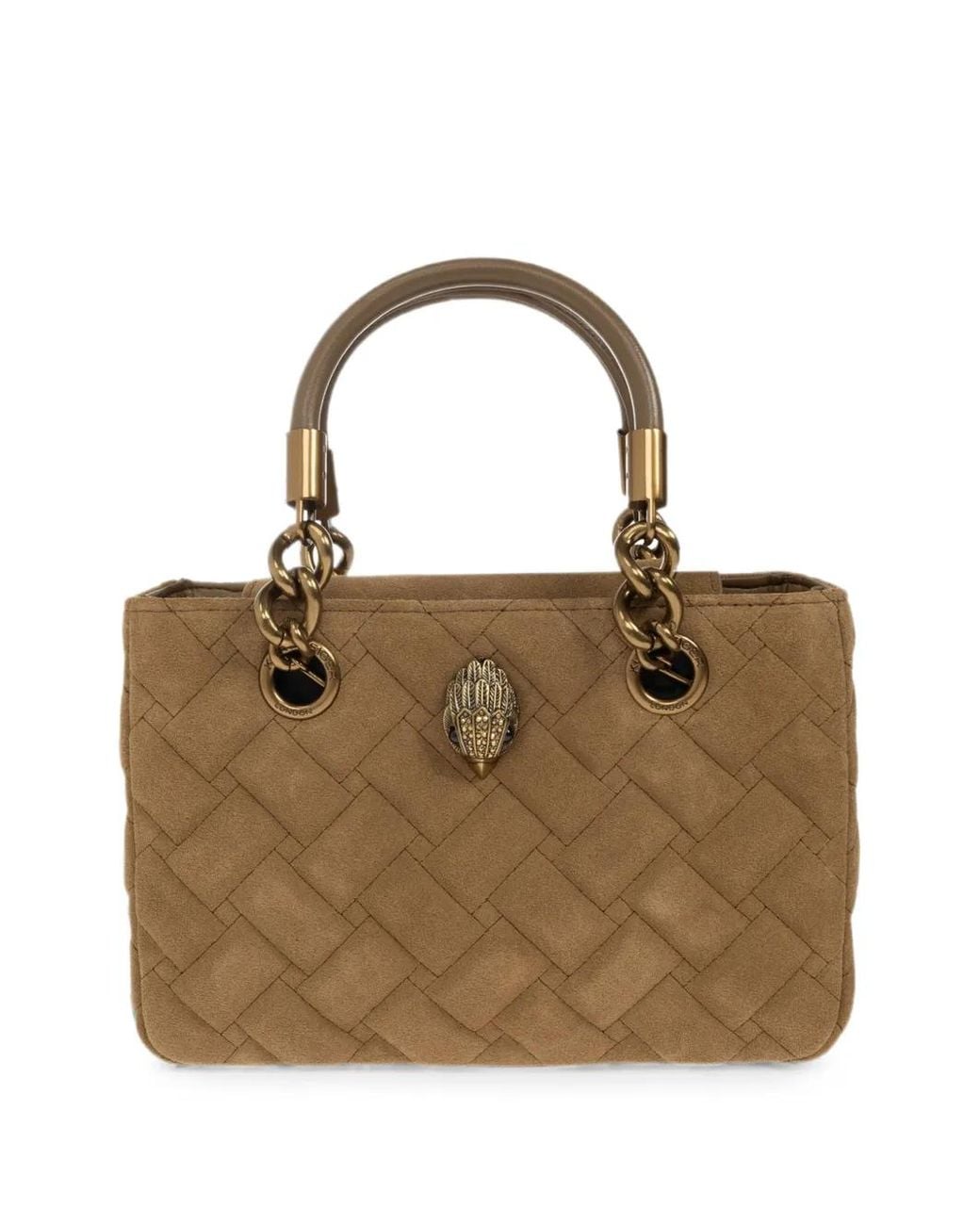 Kurt Geiger Brown Kensington Woven Tote Bag
