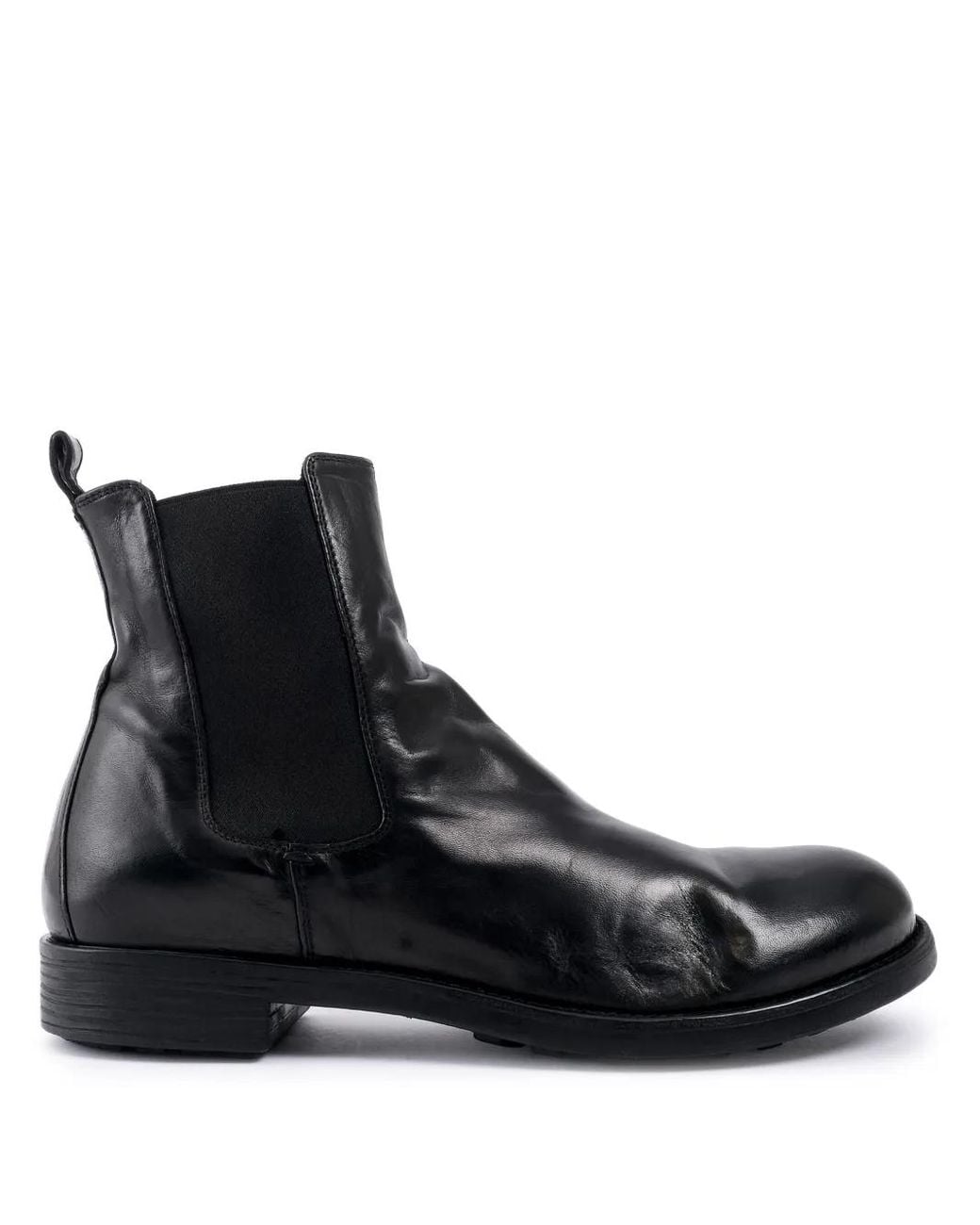 Officine Creative Black Sergeant Boots for men