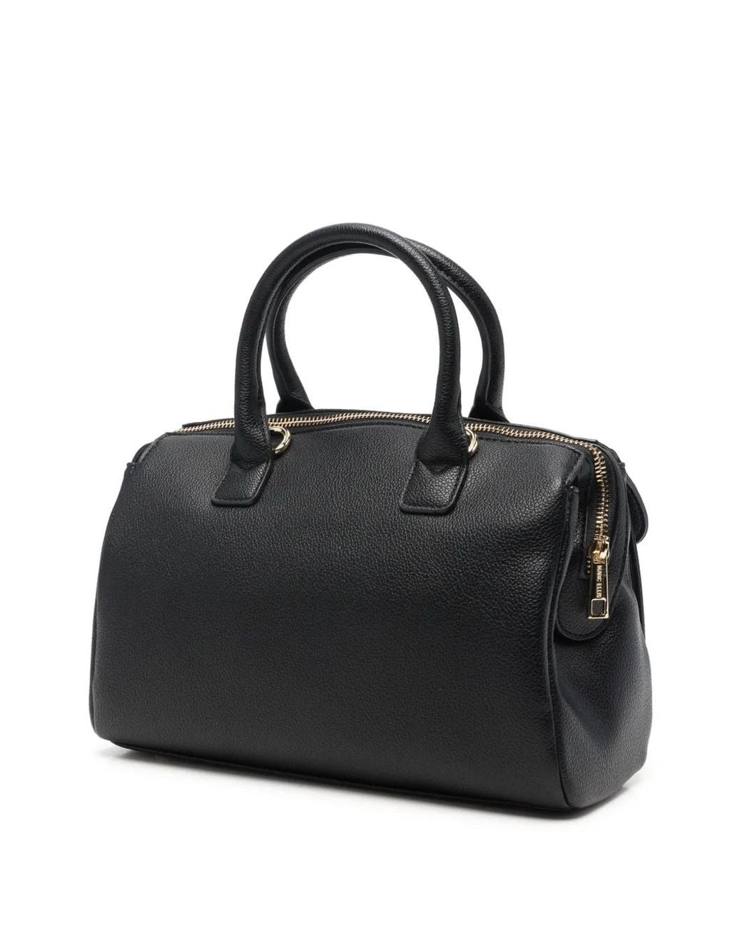 Pebbeld Marc Ellis Alysa Logo-Plaque Pebbled Tote Bag in Black | Lyst