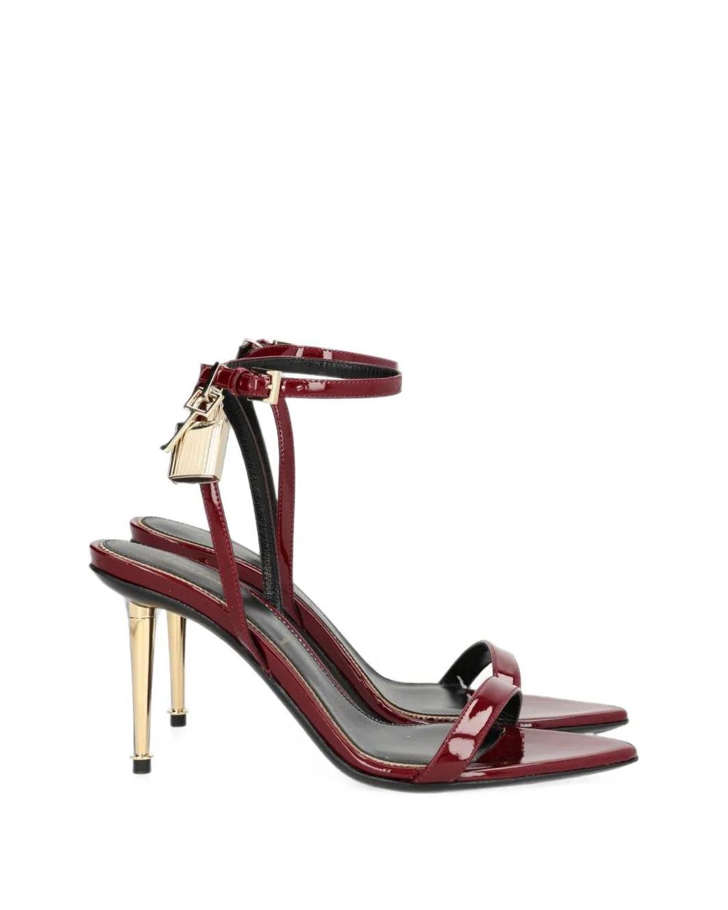 Tom Ford Pink Padlock Heeled Sandals
