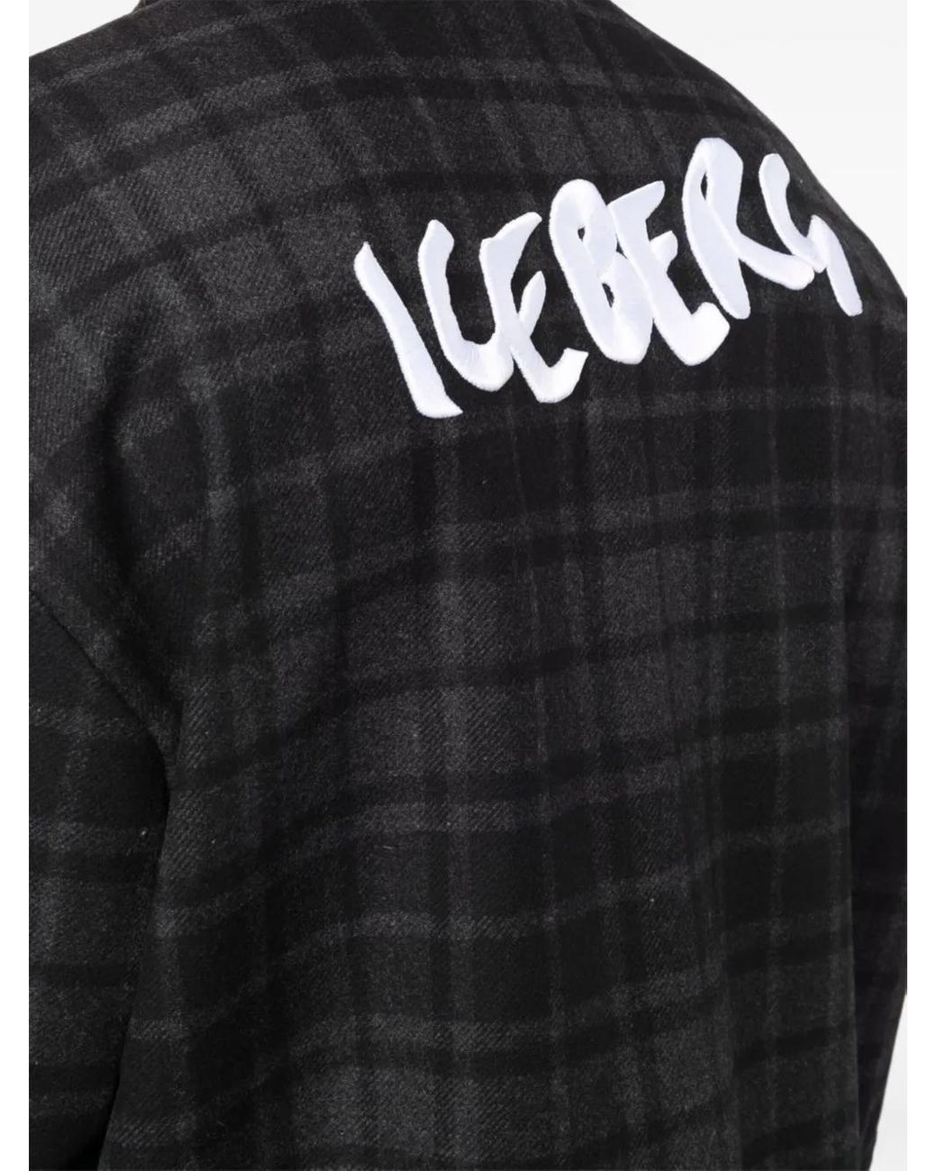 Iceberg Geruit Overhemd in het Black voor heren