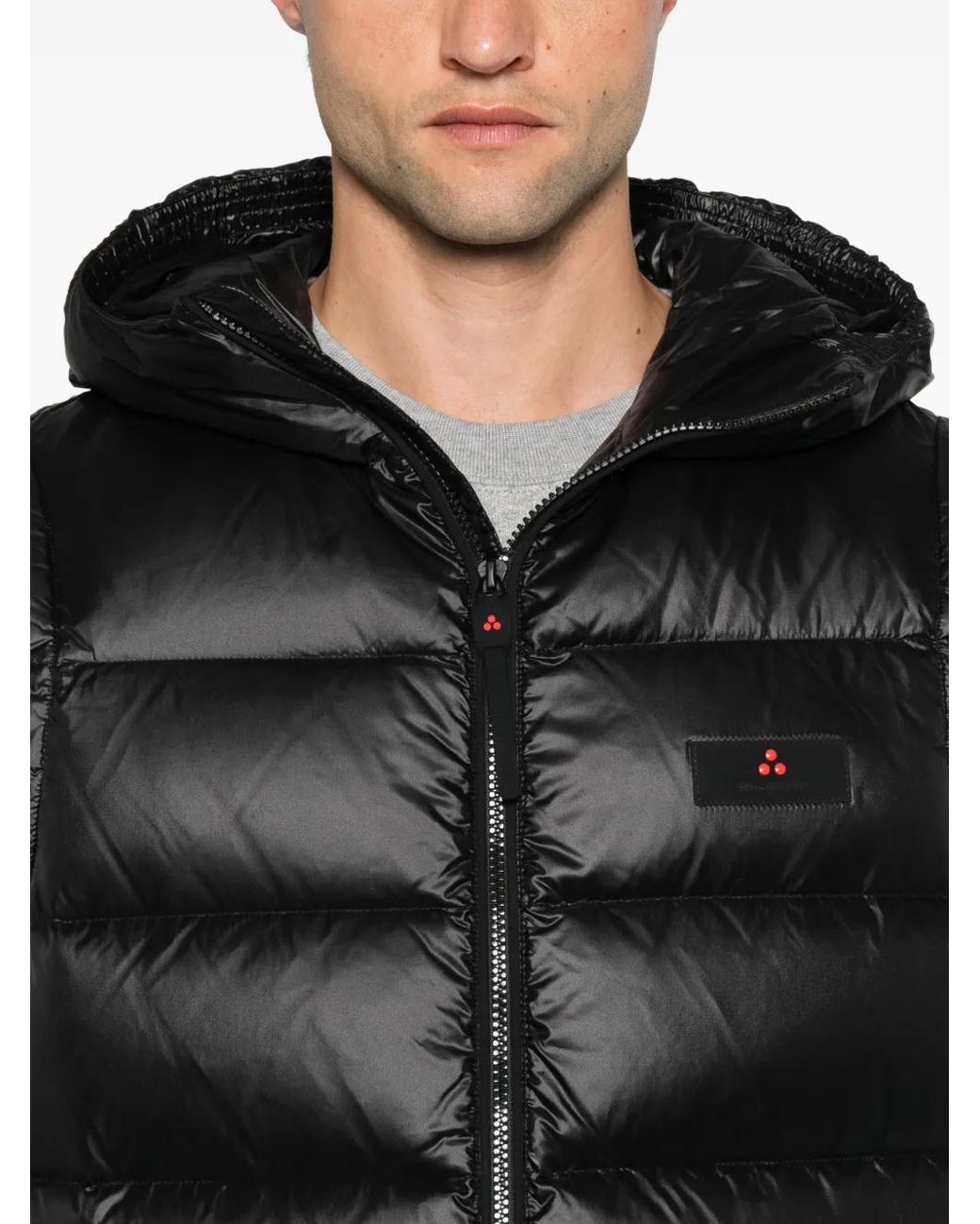 Peuterey Black Donoma Hooded Gilet for men