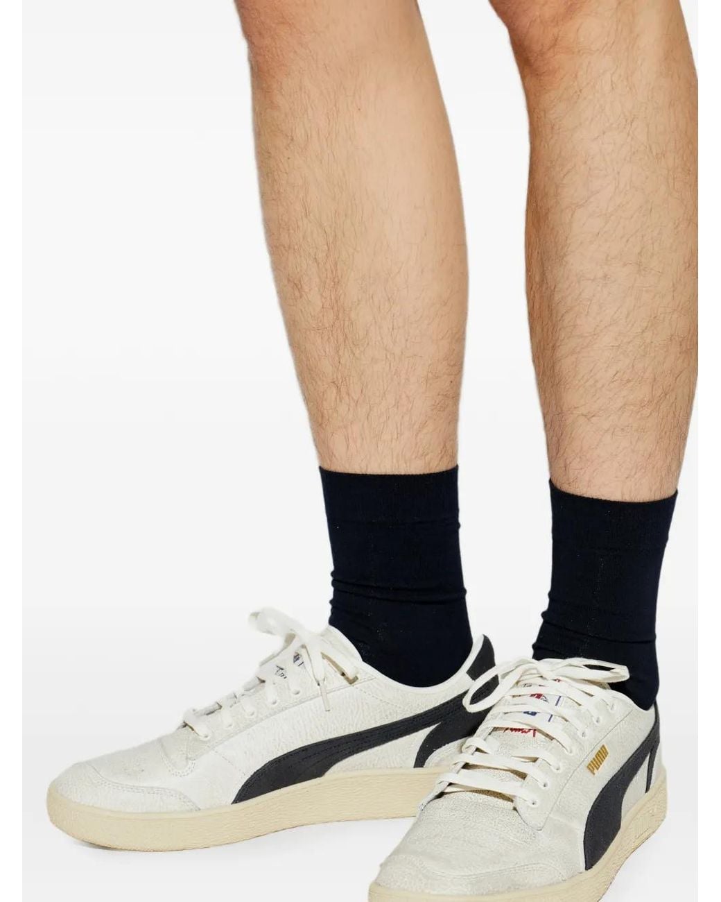 PUMA White X Represent Leather Sneakers