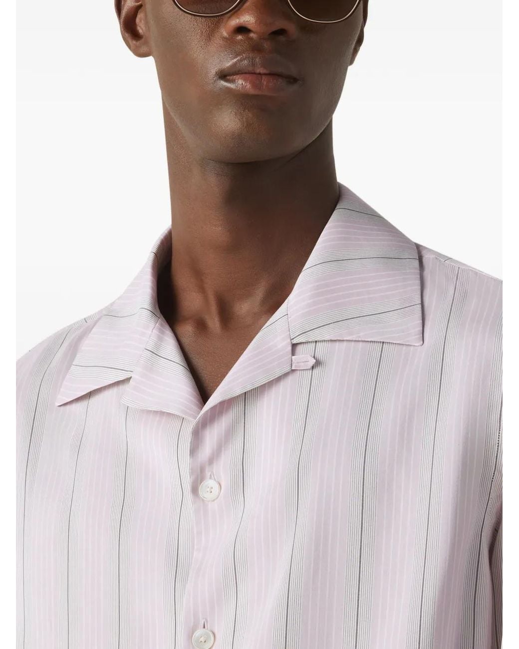 Zegna White Silk Shirt for men