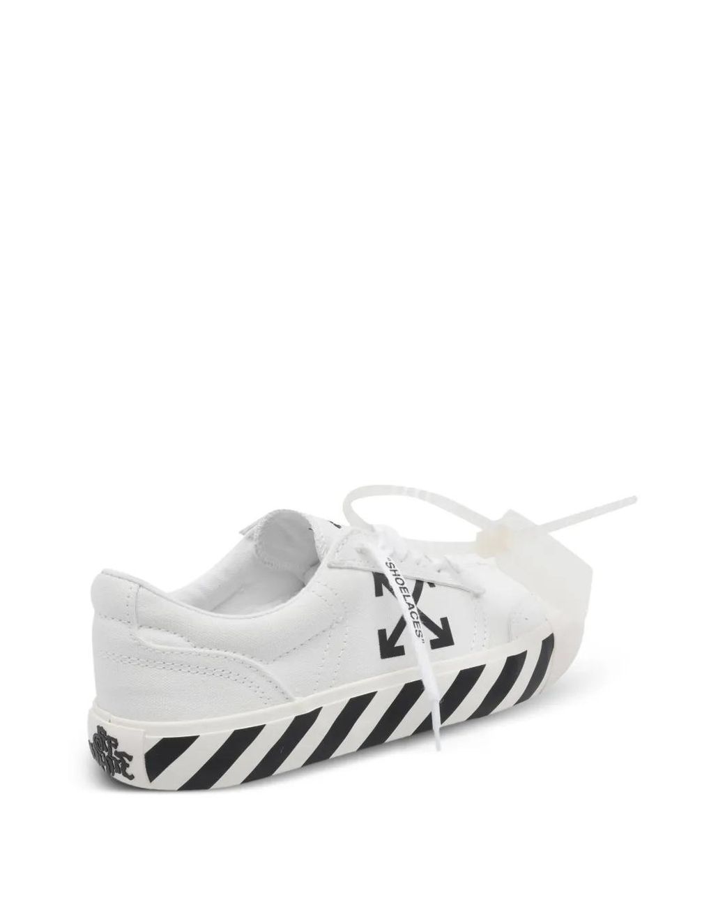 Off-White c/o Virgil Abloh White Arrows-Print Striped Sneakers