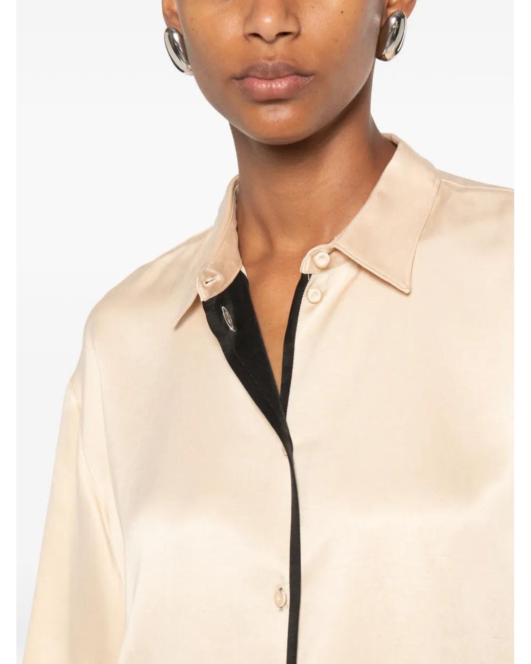 Forte_forte Natural Contrast-Trim Shirt