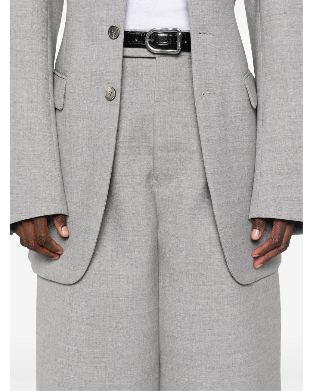 Wardrobe NYC Gray Hb Tailored Trousers
