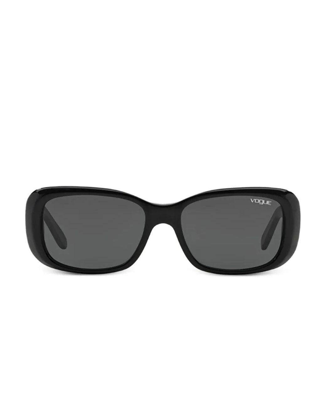 Vogue Eyewear Black Oval-Frame Sunglasses