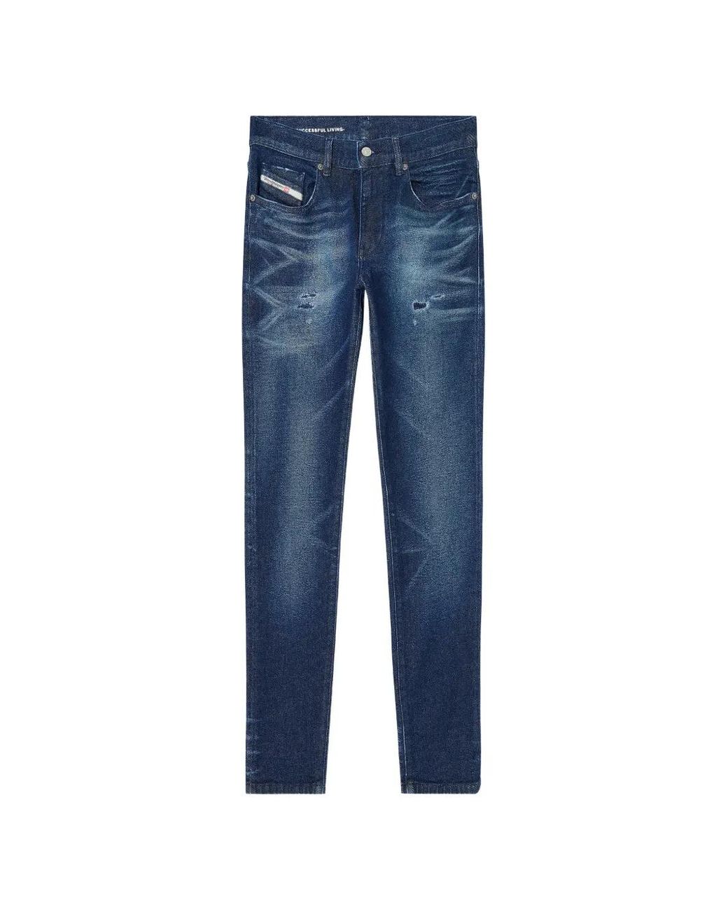 DIESEL Blue Slim Jeans 2019 D-Strukt 0Kbbu Jeans for men