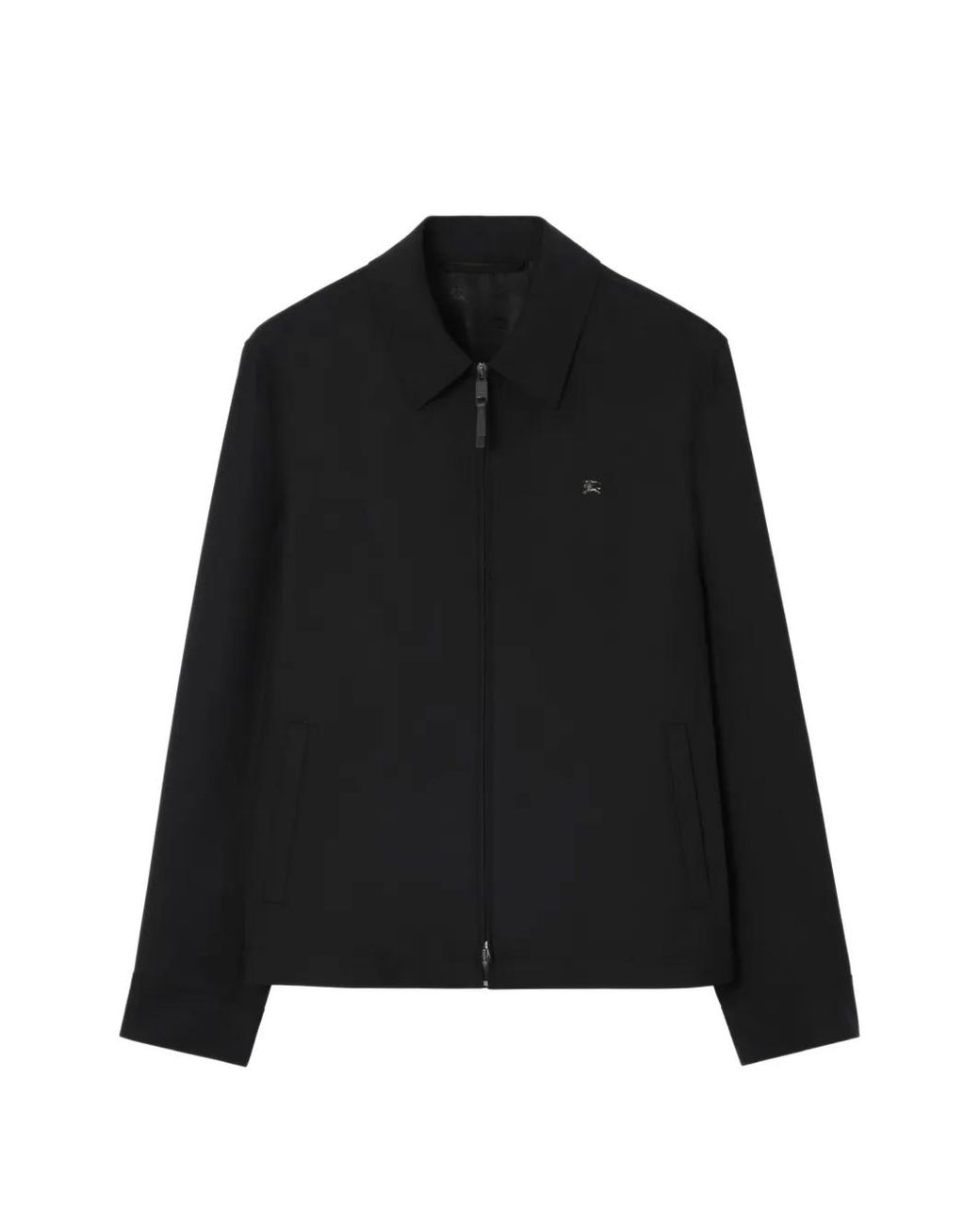Burberry Black Wool Bloomsbury Harrington Jacket for men