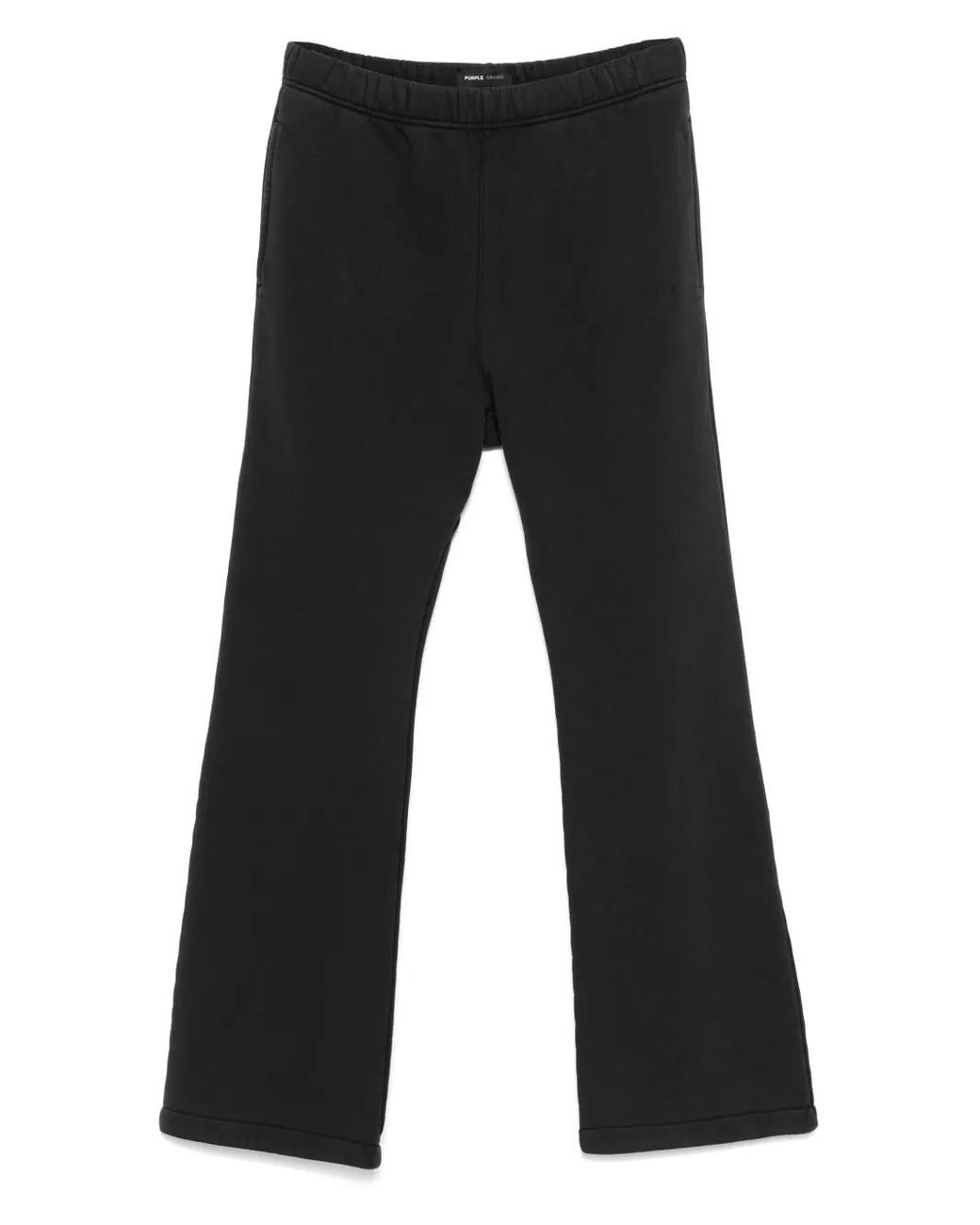 Purple Brand Black Elastic-Waistband Pants