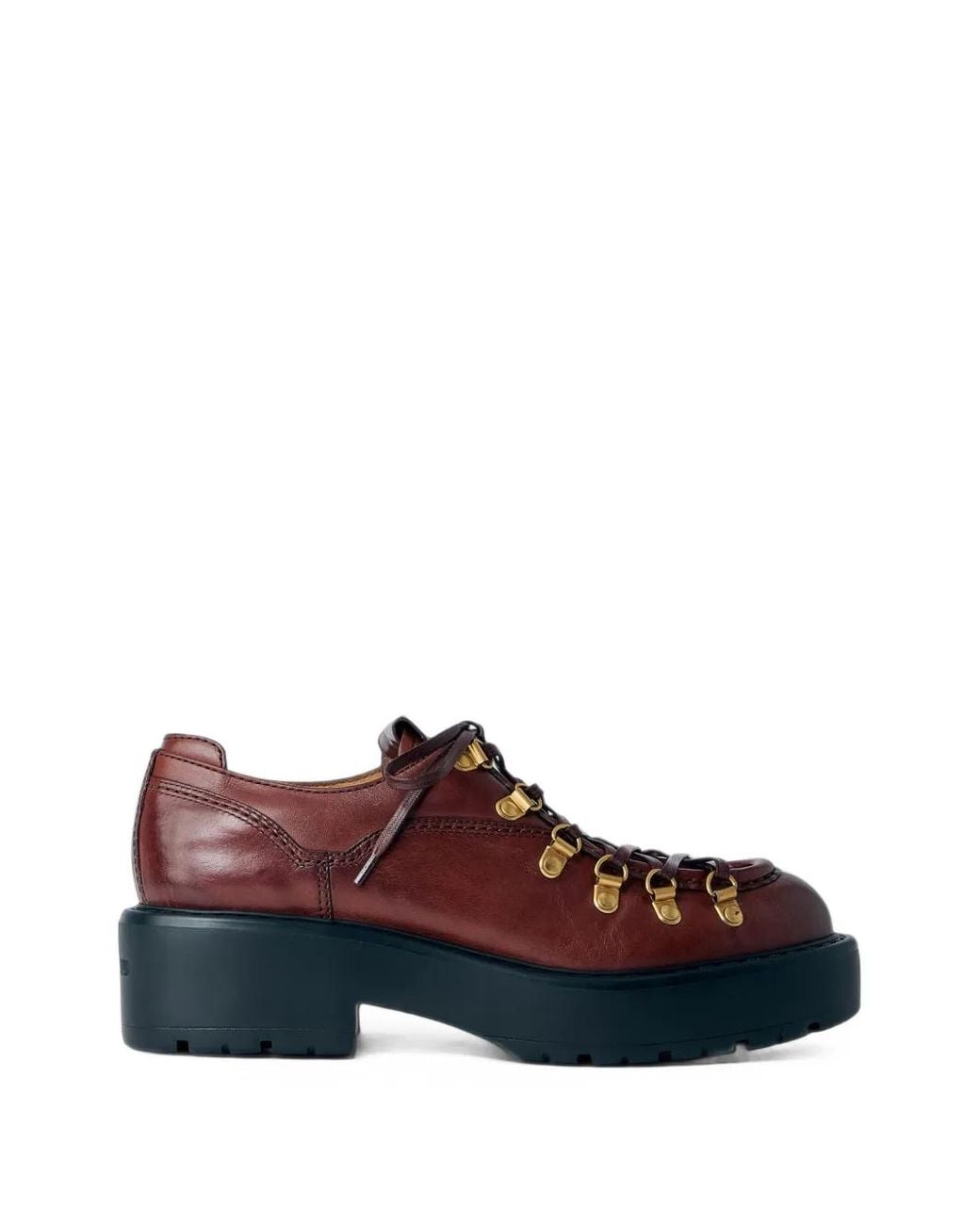 Miu Miu Brown Leather Loafers